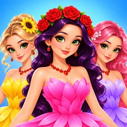 Ikon Girl DressUp Makeup Salon Game