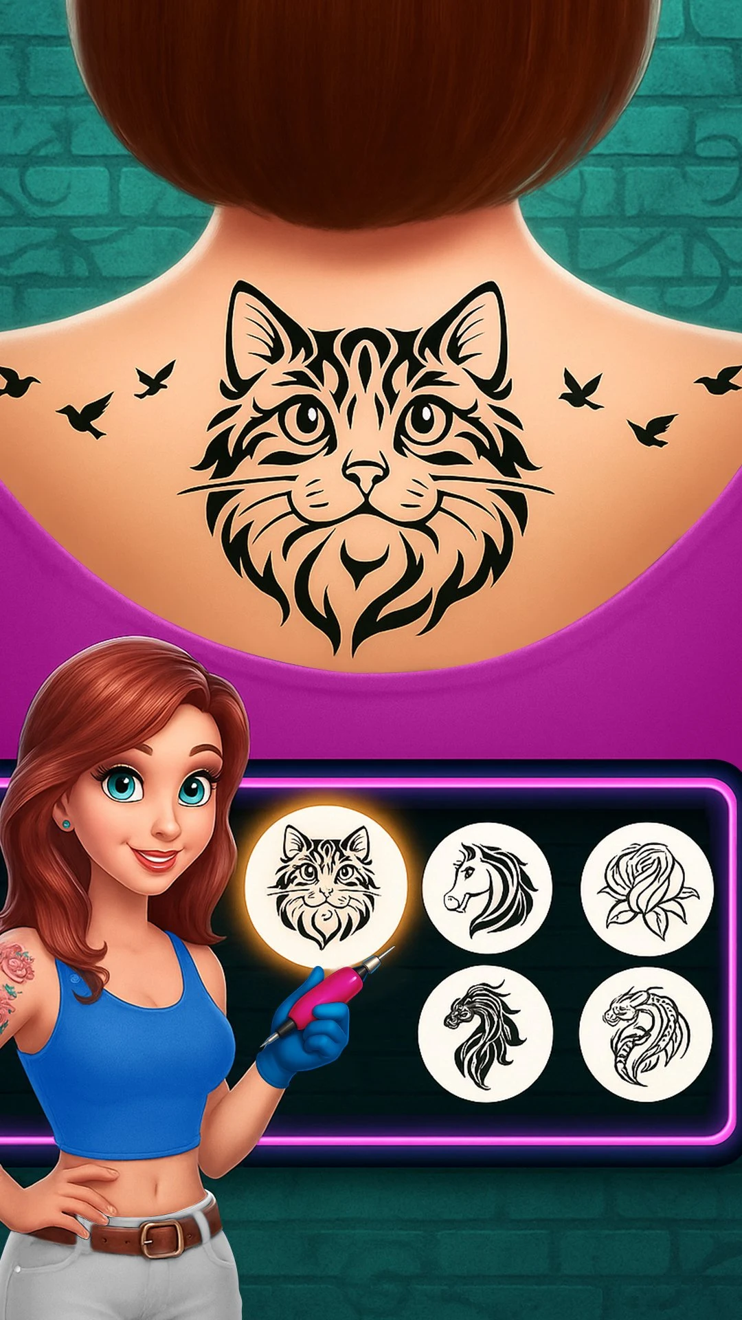 Tattoo Studio : Ink Salon Game screenshot